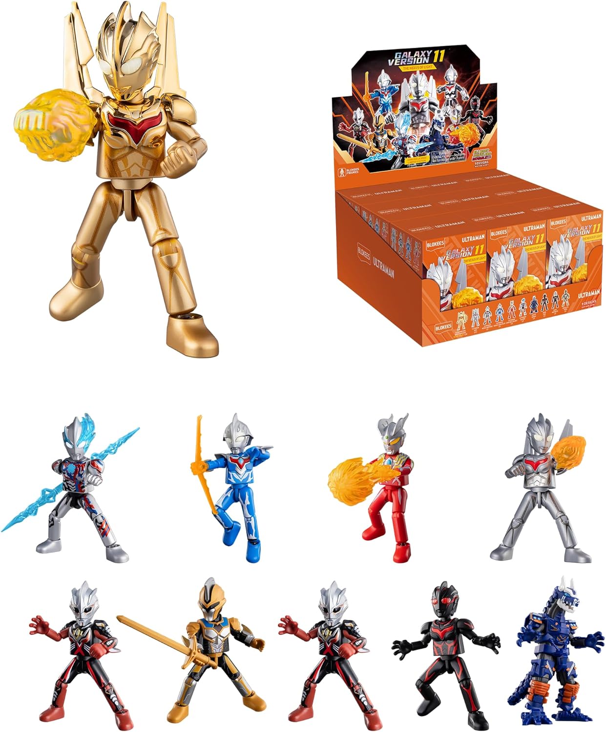 BLOKEES ウルトラマン | ギャラクシーバージョン 9ピース PDQ Wave 11